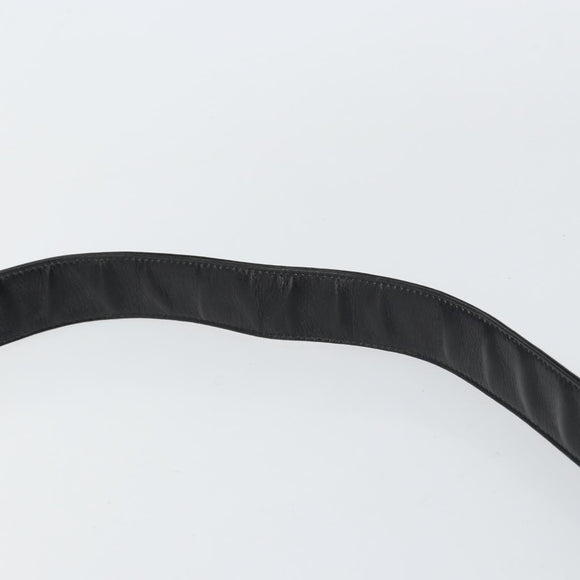 GUCCI Bamboo Shoulder Bag Leather 2way Black Gold 001 3444 1638 Auth 151473