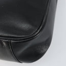 GUCCI Bamboo Shoulder Bag Leather 2way Black Gold 001 3444 1638 Auth 151473-17