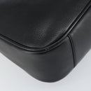 GUCCI Bamboo Shoulder Bag Leather 2way Black Gold 001 3444 1638 Auth 151473-18