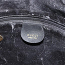 GUCCI Bamboo Shoulder Bag Leather 2way Black Gold 001 3444 1638 Auth 151473-19