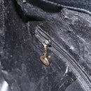 GUCCI Bamboo Shoulder Bag Leather 2way Black Gold 001 3444 1638 Auth 151473-22