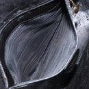 GUCCI Bamboo Shoulder Bag Leather 2way Black Gold 001 3444 1638 Auth 151473-11