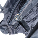 PRADA Hand Bag Nylon Black Silver Auth 151476-24