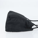 PRADA Hand Bag Nylon Black Silver Auth 151476-3