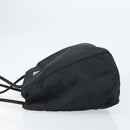 PRADA Hand Bag Nylon Black Silver Auth 151476-4