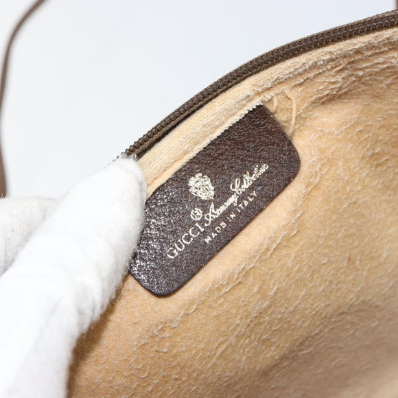 GUCCI GG Supreme Shoulder Bag PVC Beige Gold 97 02 068 Auth 151477