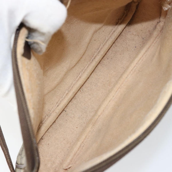 GUCCI GG Supreme Shoulder Bag PVC Beige Gold 97 02 068 Auth 151477