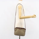 GUCCI GG Supreme Shoulder Bag PVC Beige Gold 97 02 068 Auth 151477-21