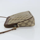 GUCCI GG Supreme Shoulder Bag PVC Beige Gold 97 02 068 Auth 151477-4