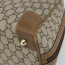 GUCCI GG Plus Supreme Boston Bag PVC Beige Gold Auth 151478-10