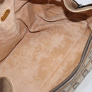 GUCCI GG Plus Supreme Boston Bag PVC Beige Gold Auth 151478-19