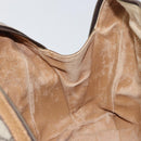 GUCCI GG Plus Supreme Boston Bag PVC Beige Gold Auth 151478-20