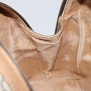 GUCCI GG Plus Supreme Boston Bag PVC Beige Gold Auth 151478-21