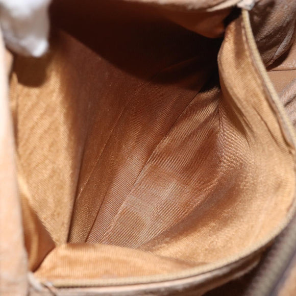 GUCCI GG Plus Supreme Boston Bag PVC Beige Gold Auth 151478