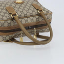 GUCCI GG Plus Supreme Boston Bag PVC Beige Gold Auth 151478-7