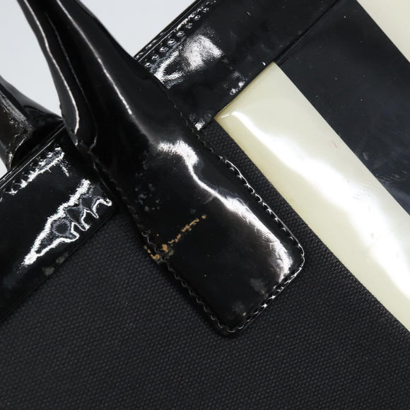 GUCCI Hand Bag Canvas Black Silver 002 1121 1669 Auth 151479