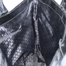 GUCCI Hand Bag Canvas Black Silver 002 1121 1669 Auth 151479-18