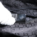 GUCCI Hand Bag Canvas Black Silver 002 1121 1669 Auth 151479-22