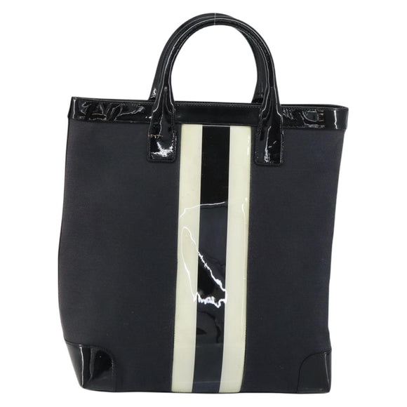 GUCCI Hand Bag Canvas Black Silver 002 1121 1669 Auth 151479