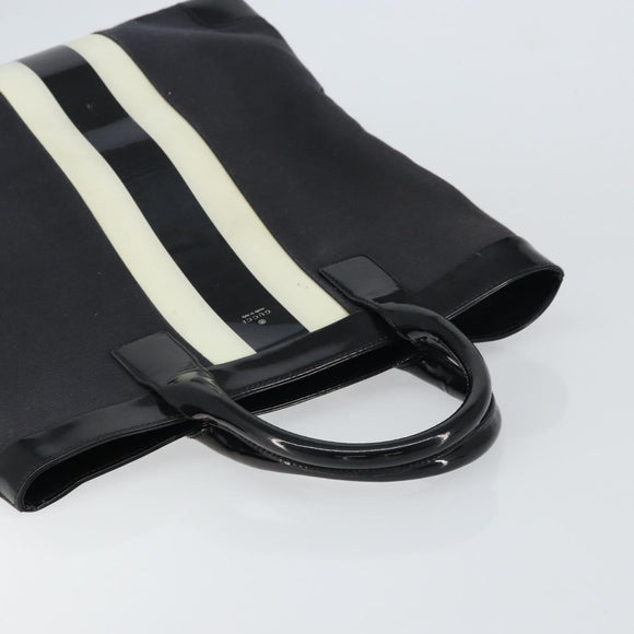GUCCI Hand Bag Canvas Black Silver 002 1121 1669 Auth 151479