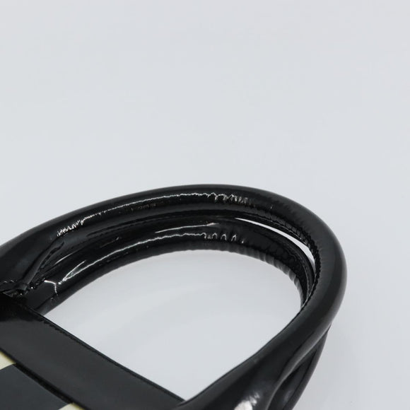 GUCCI Hand Bag Canvas Black Silver 002 1121 1669 Auth 151479