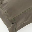 PRADA Shoulder Bag Nylon Khaki Silver Auth 151480-11