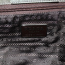PRADA Shoulder Bag Nylon Khaki Silver Auth 151480-15