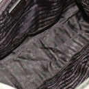 PRADA Shoulder Bag Nylon Khaki Silver Auth 151480-16