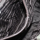 PRADA Shoulder Bag Nylon Khaki Silver Auth 151480-19