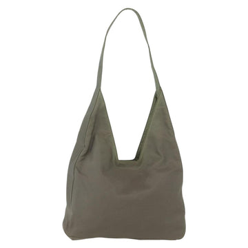 PRADA Shoulder Bag Nylon Khaki Silver Auth 151480 - 0
