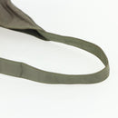 PRADA Shoulder Bag Nylon Khaki Silver Auth 151480-7