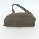 PRADA Shoulder Bag Nylon Khaki Silver Auth 151480-9