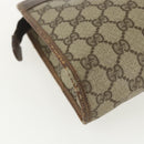 GUCCI GG Supreme Clutch Bag PVC Beige 014 115 6063 Auth 151482-16