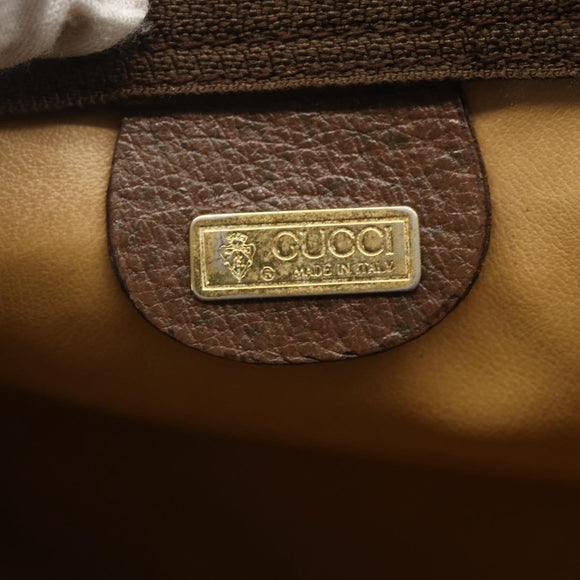 GUCCI GG Supreme Clutch Bag PVC Beige 014 115 6063 Auth 151482