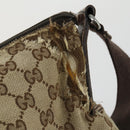 GUCCI GG Canvas Shoulder Bag 3 Set Beige Gold Auth 151485-15
