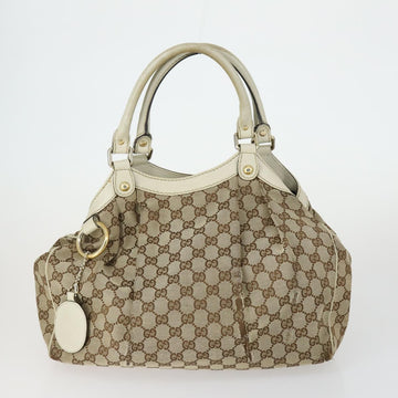 GUCCI GG Canvas Shoulder Bag 3 Set Beige Gold Auth 151485 - 0