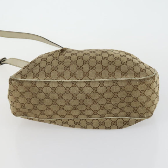 GUCCI GG Canvas Shoulder Bag 3 Set Beige Gold Auth 151485