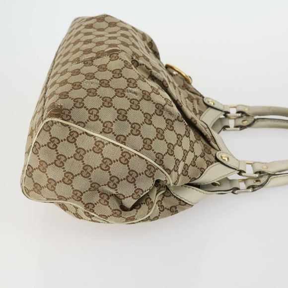GUCCI GG Canvas Shoulder Bag 3 Set Beige Gold Auth 151485