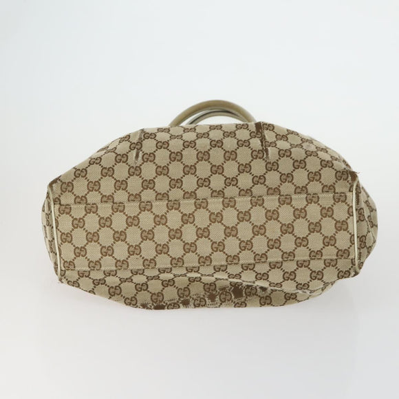 GUCCI GG Canvas Shoulder Bag 3 Set Beige Gold Auth 151485