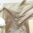 PRADA Hand Bag Nylon Beige Silver Auth 151486-20