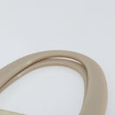 PRADA Hand Bag Nylon Beige Silver Auth 151486-8