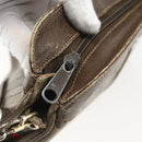 GUCCI GG Supreme Web Sherry Line Bag PVC Beige Red 904 02 043 Auth 151491-14