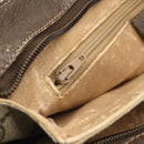 GUCCI GG Supreme Web Sherry Line Bag PVC Beige Red 904 02 043 Auth 151491-16