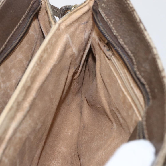 GUCCI GG Supreme Web Sherry Line Bag PVC Beige Red 904 02 043 Auth 151491