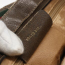 GUCCI GG Supreme Web Sherry Line Bag PVC Beige Red 904 02 043 Auth 151491-22