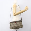 GUCCI GG Supreme Web Sherry Line Bag PVC Beige Red 904 02 043 Auth 151491-23
