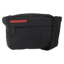 PRADA Sports Shoulder Bag Nylon Black Silver Auth 151492-1