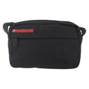 PRADA Sports Shoulder Bag Nylon Black Silver Auth 151492-13