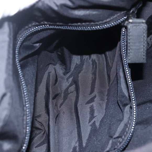 PRADA Sports Shoulder Bag Nylon Black Silver Auth 151492