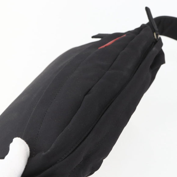 PRADA Sports Shoulder Bag Nylon Black Silver Auth 151492